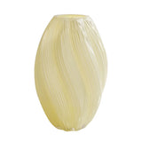 Qfdian  French Vase Feeling Glass Milky Jade Color Living Room Water Nourishing Flower Arrangement Antique Floral Ware Mother's Day