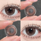 Qfdian  2pcs Blue Bow Brown Bow Contact Lenses For Makeup Eyes Naturl Eye Color Lenses Beauty Cosmetics Pupils Gray Brown Lenses