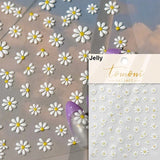 Qfdian Hipster Pure White Flowers Rose Spring Lily Peony Camellia Daisy Jelly Cherry Blossom Magnolia Nail Art Stickers Manicure Decals