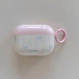 Qfdian Korea lovely pink bow soft silicone case for airpods 4 new fashion girl earphone accessories for airpods 1/2/3 pro 2 coque cases