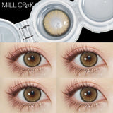 Qfdian Contact Lenses Dioptric Beautiful Pupil Cosmetic lens for Eyes Myopia Degree Green Brown Blue Colored lenses with Prescription