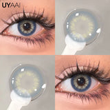 Qfdian  Color Contact Lenses Black Lens For Eye Cosmetic Woman accesories Blue Eyes Contact Makeup Beauty Colorcon Water Light