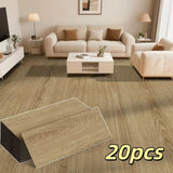 Qfdian  20PC 15×40cm self-adhesive floor stickers, pressure-resistant, scratch-resistant and bedroom floor stickers