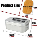 Qfdian Ultralight Tableware Camping Cookware Lunch Box Cooking Pots Picnic Accessories Outdoor Cutlery Kitchen Set Hiking Sports