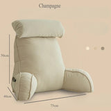 Qfdian Headboard Pillow Reading Large Bolster Backrest Positioning Support Body Wedge Sleeping Pillow for Bed Headboar Home Accessories