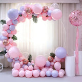 Qfdian  Metal Balloon Arch Support Kit Outdoor Wedding Arch Circle Backdrop Decoration Birthday Party DIY Decor Stand Flower Decoration