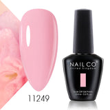 Qfdian  15ml 334 Blue Pink Colors Nail Gel Polish Soak Off UV LED Nail Lacquer Varnish Semi Permanent Nail Art Gel For Nail Art