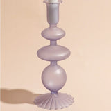 Qfdian 1pc Matte Glass Candle Holders Home Decoration Candlestick Birthday Candle Holder Dining Table Decoration Candle Home Decore