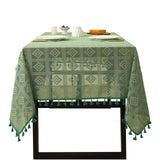 Qfdian  1pc Lace Openwork Tablecloth Retro European Style Lace Crochet Embroidery Coffee Tea Table Cloth Wedding Party Garden Home Decor