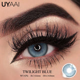 Qfdian  Colored Contact Lens NEW Twilight Series Cosmetics Natual Black Lens Woman Makeup Green Pupils Beauty Blue Contacts Lenses