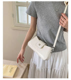 Qfdian Korean Y2k Aesthetic Fairy Women's Handbags Elegant All Match Luxury Design Crossbody Bag Fashion Chic Office Lady Shoulder Bags