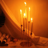 Qfdian  5 Heads/Single Head Set/Metal Candle Holders Candle Holders Wedding Table Centerpieces Standing Candle Holders Candle Holders Ho