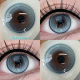 Qfdian  Daily Disposable 10PCS Colored Contact Lenses for Eyes Myopia Lens Beauty Pupils Eye Lenses Fashion Blue Purple Lenses