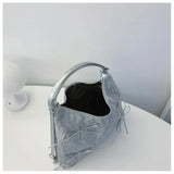 Qfdian Fashion Korean version bow single shoulder bag, female niche design, versatile casual bag, tote bag