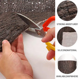 Qfdian  Simulated Bark Landscaping Pipe Lamp Post Wall Column Pillar Decoration Garden Home Artificial Silicone Tree Bark Ornament