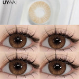 Qfdian  Beauty Color Contact Lenses Makeup Blue Lens Black Big Eye Lenses Color Contact Lenses Brown Natural Contact Lenses