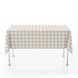 Qfdian  1/2/3pcs Disposable Red Gingham Plaid Table Cloths for Parties, Rectangle Party Table Cover for Picnic Farm Birthday Wedding,