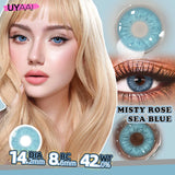 Qfdian Cosmetic Beauty Lenses Green Colored Contact Lenses for Eyes High Quality Blue Eye Lens Natural Gray Lenses Purple Lenses