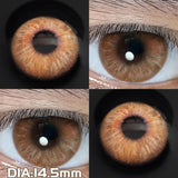 Qfdian  1pair Halloween Colored Contact Lenses With Cosplay Red Contact Lenses Blue Beauty Makeup Lens Purple Pupils Cute Lens