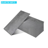 Qfdian  10Pcs 40x15cm PVC Floor Stickers Self-adhesive  Waterproof Thickened Wood Grain Floor  Foam  Living Room