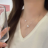Qfdian  Minimalist Clavicle Chain Necklace for Women High End Luxury Cool INS Style Niche Design Dainty Chain Jewelry Birthday Gift