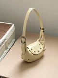 Qfdian Luxury Design Fashion Sweet Y2k Aesthetic Shoulder Bag Korean Chic Kawaii Star Handbags All Match Office Lady Crossbody Bags