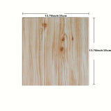 Qfdian 5pcs/10pcs 35X35cm 3D Wall Stickers DIY Wood Grain Foam Self-Adhesive Waterproof Moisture-Proof Ceiling Bedroom Wallpaper