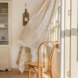 Qfdian 1 Panel Kids Blackout Curtain for Bathroom Bedroom Living Room Classroom Sheer Overlay Double Layer Rod Pocket Drapery with Lace