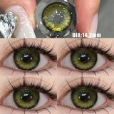 YIMEIXI 1 Pair Color Contact Lenses for Eyes Purple Lenses Natural Round Lens Color Cosmetics Beauty Pupil Yearly