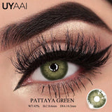 Qfdian  Colored Contact Lens Natural Pupils Black Lenses Beauty Green Contacts Makeup Blue Pupils Lenses Eye Contacts Natual Look