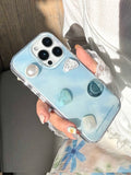 Qfdian 3D Diamand Pearl Phone Case For Iphone 16Pro 15ProMax 13 14 15 16 Pro Max 16ProMax 13ProMax Cover Fundas