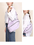Qfdian Y2k Aesthetic All Match Simple Shoulder Underarm Bag Fashion Trendy Casual Chest Bags Vintage Ins Women Cargo Handbags Crossbody