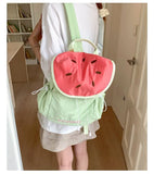 Japanese Letter Embroidery Schoolbags Y2k Aesthetic Student Casual Travel Backpacks Contrast Color Sweet Kawaii Bags for Women