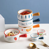 Qfdian  Ceramic sauce boat, finger bowl, milk pouring pot and guiding bowl, can enter the oven