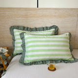 Qfdian  Cotton Lace Pillow Cover One Pair 48x74cm Pillow Core Inner Liner Washable Bedroom Decoration Pillow Case Bedding Accessories