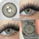 Qfdian  2pcs Blue Green Contact Lenses Yearly New Colored Lens Brown Natural Cosmetic Gray Big Eyes Korean Student Beauty Pupil