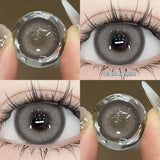 Qfdian  1 Pair Pink Series Contact Lenses for Eyes Beauty Pupils Makeup Eye Lenses for Myopia Natural Color Lenses Blue Lenses