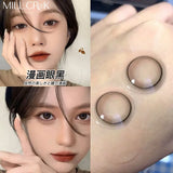 Qfdian New Style Contact Lens Belt Grade 14.5MM Big Eye  Series Red Brown GDIA: 14.2MM 1 Year Use Soft Hydrogel WT: 40%