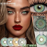 Qfdian 1 Pair Colorful Contact Lenses for Eyes Fashion Blue Eye Lenses Green Lenses Gray Eye Contacts Yearly Lens Eye Contact