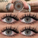 Qfdian  Cleopatra Series NEW Colored Pupils Makeup Green Contact Lenses Beauty Women Colored Pupils Cosmetic Brown Natural Pupils
