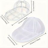 Qfdian Hat cleaner cage for washing machine, hat cleaner with mesh bag, hat cleaner for baseball cap
