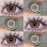 Qfdian  New Green Contact Lenses Beauty Eye lenses Myopia Color Contact Lenses for Eyes Natural Color Pupils Blue Lens 2pcs/pair