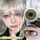 Qfdian  Glaze Series Contact Lenses for Eyes Color Beauty Pupils Natural Eye Lenses for Myopia 2pcs Brown Green Blue Makeup Lens