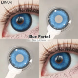 Qfdian  Fashion1 Pair  Color Contact Lenses High Quality Lenses Blue Myopia Lenses Makeup Gradient Lenses