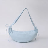 Qfdian Nylon Vintage Women Trendy Shoulder Bag Grunge Fashion Casual All Match Handbags Y2k Aesthetic Simple Office Lady Crossbody Bags