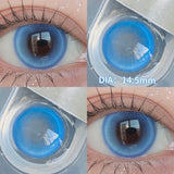 Qfdian  2pcs/pair Beauty Purple Contact Lens for Eyes Blue Pupil Cosplay Makeup Lens  Anime Red Eye Lens Halloween Green Contact