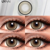Qfdian  Color Contacts OMG Series Eyes Color Lenses Blue Beauty Contacts Makeup Green Lens Cosmetics Natual Big Black Lens 14.5mm