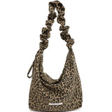 Qfdian Grunge Harajuku Leopard Shoulder Bags Luxury Design All Match Crossbody Bag Trend Casual Vintage Ins Women's Handbags Streetwear