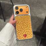 Qfdian  Autumn and winter retro flowers are suitable for iPhone15promax Apple 16pro mobile phone case 13 anti-drop
