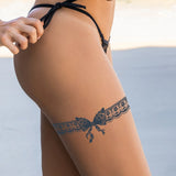 Qfdian 8 Sheets Semi-permanent tattoo, Lace temporary tattoo,Mandala arm fake tattoo， waterproof tattoo - lasting 1-2 weeks